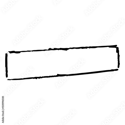 Rectangular frame doodle design