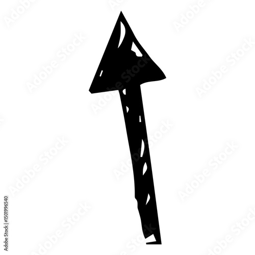 Straight arrow doodle