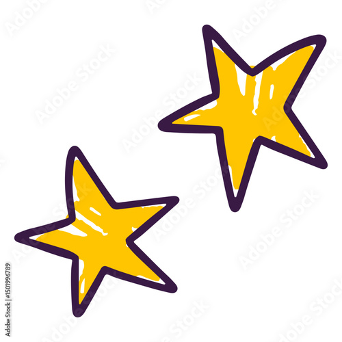 Stars decoration doodle