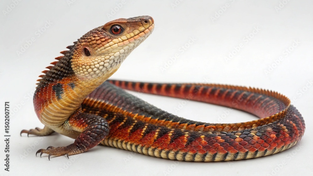 Naklejka premium Dragon Eel on studio background