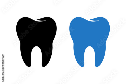 Dental care teeth illustration healthy tooth icon