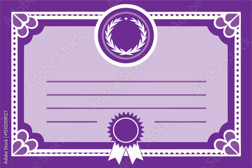 Certification document design featuring golden seals and decorative borders for various achievements or recognitions