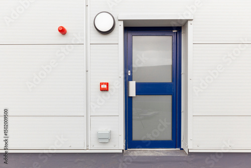 Interior of a robust, spacious service door at a self-storage complex