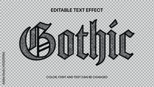 gothic lace with spiderweb editable text effect. halloween horror text effect with spiderwebs	texture