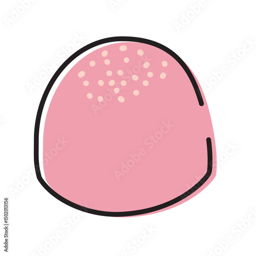 Colored gumdrop candy icon. Vector