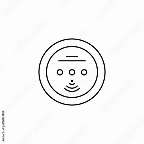 smart sensor icon sign vector