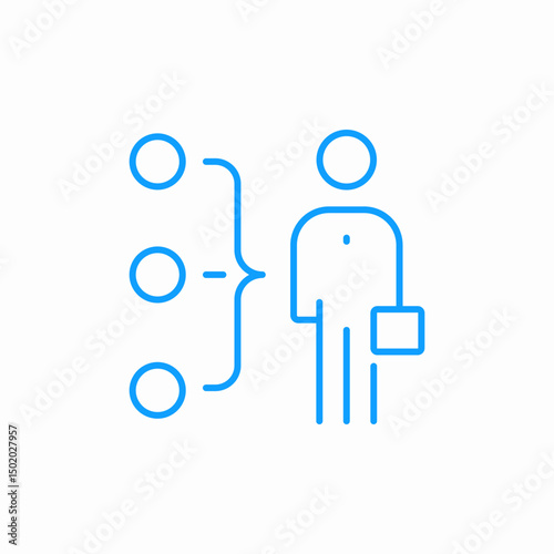 person options selection icon sign vector
