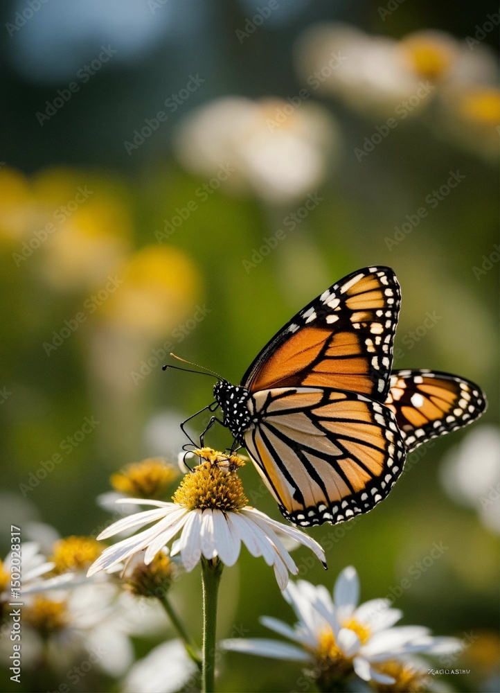 Obraz premium butterfly on flower