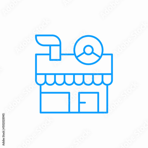 shop awning sign icon sign vector