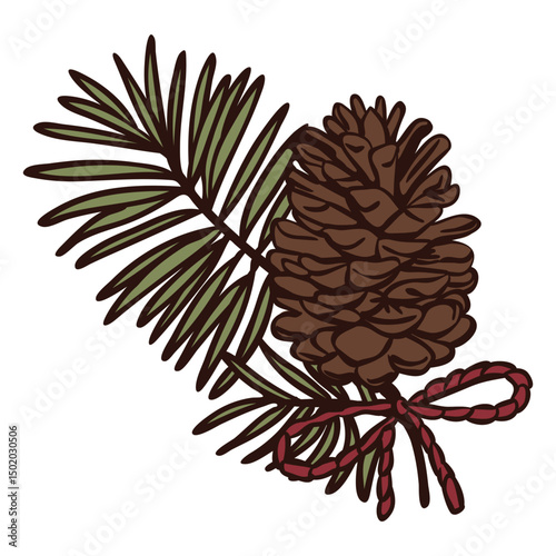 Pinecone with Twigs