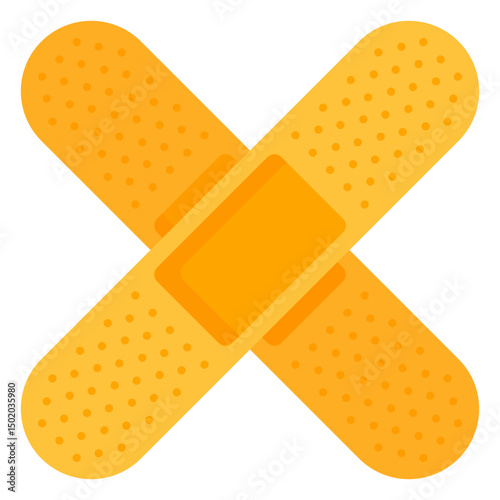 Medical band aid icon