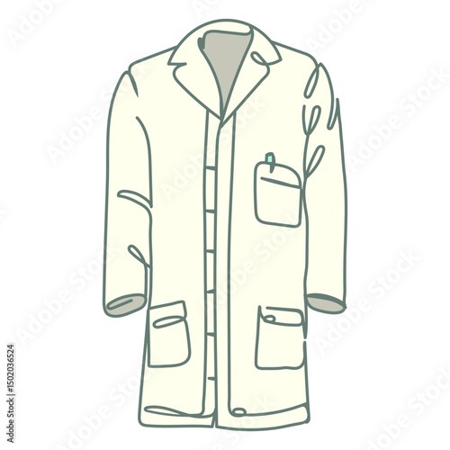 Doctor robe medical icon