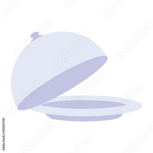 Serving dish with lid. Vector