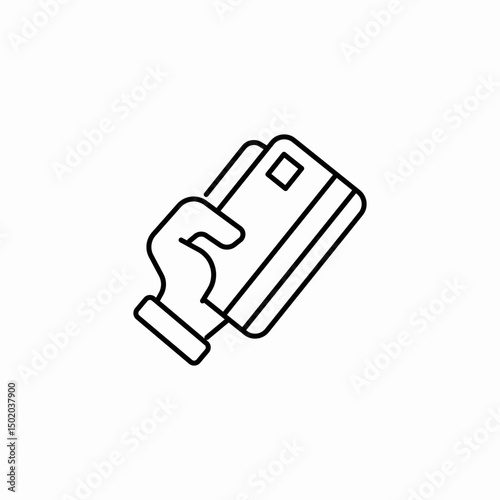 card reader icon sign vector