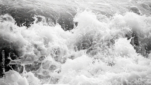 Ocean waves crashing