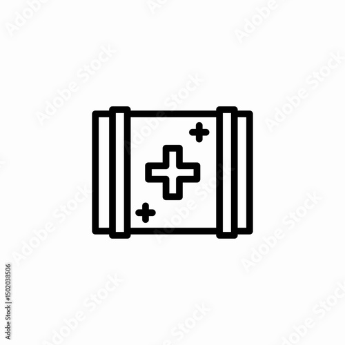 first aid icon sign vector