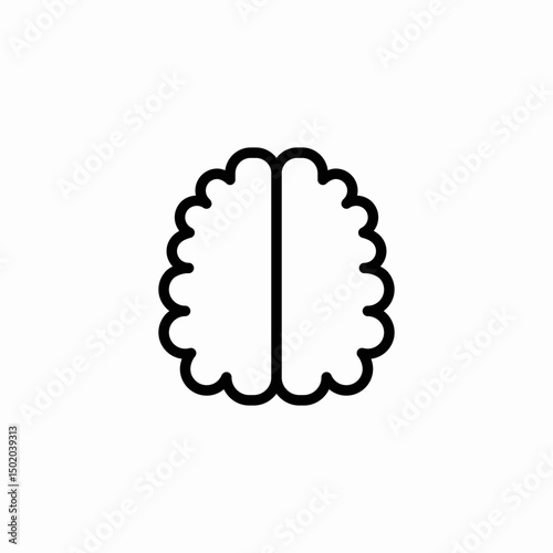 human brain icon sign vector