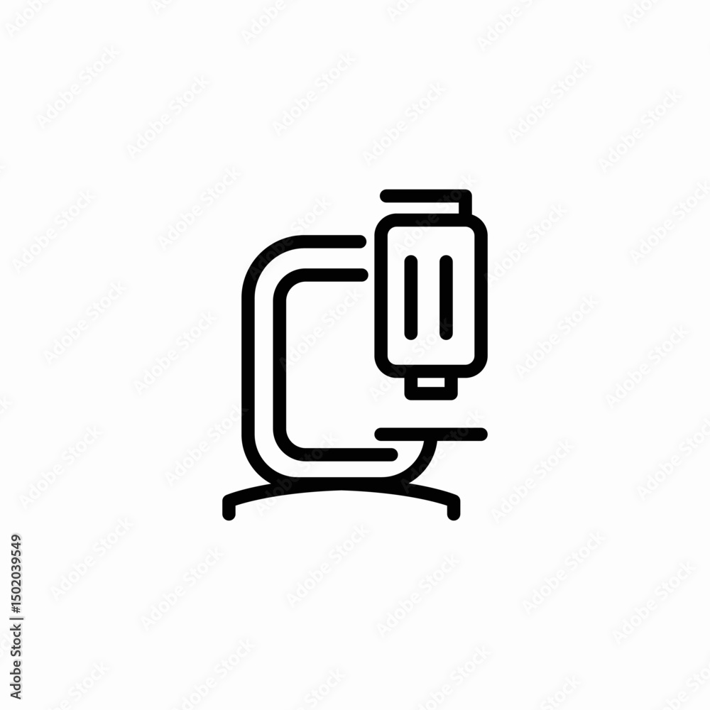 lab microscope icon sign vector