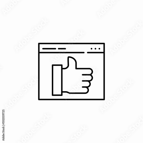 like button icon sign vector
