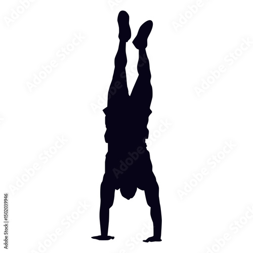 Handstanding crossfit silhouette