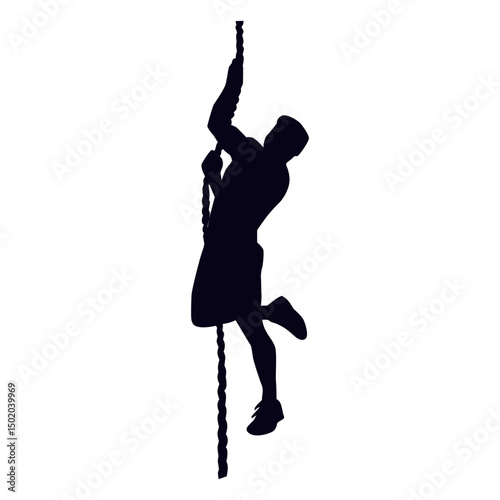 Rope climbing crossfit silhouette