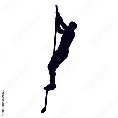 Rope climbs crossfit silhouette