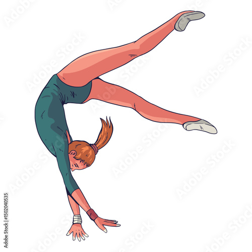 Female gymnast character