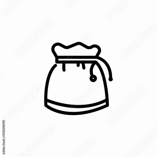 money bag icon sign vector