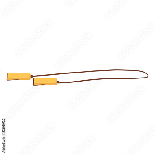 Flat exercise rope