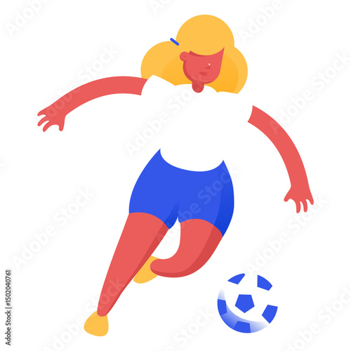 Woman attacker shooting illustration