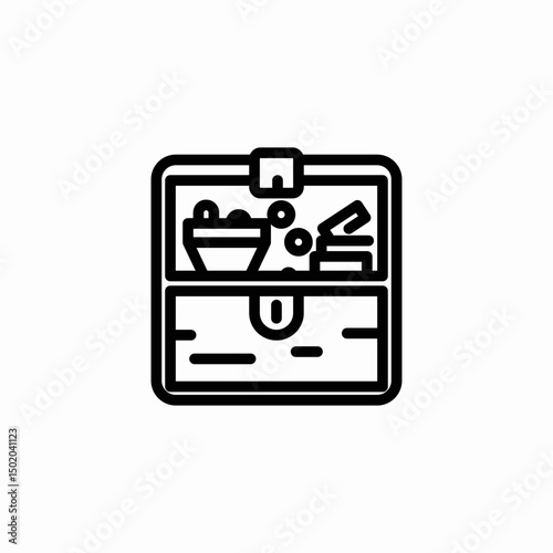 open treasure icon sign vector
