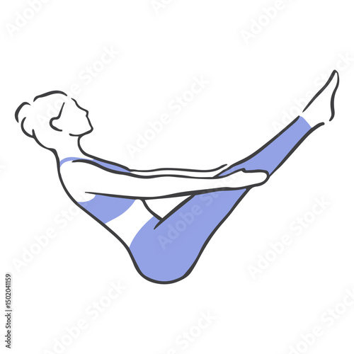 Pilates woman pose
