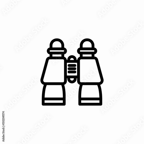 pair binoculars icon sign vector