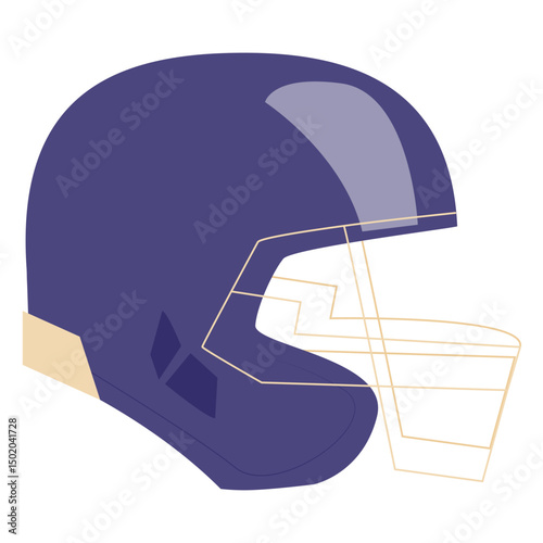 Flat helmet football