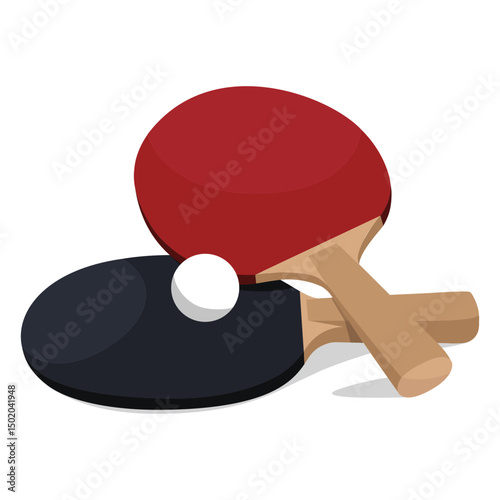 Ping pong game paddles