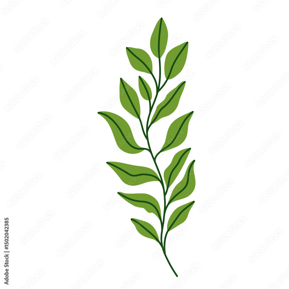 Fototapeta premium Leaf vector colorful on transparent background