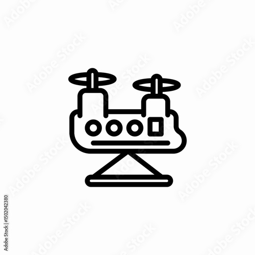 Fototapeta Naklejka Na Ścianę i Meble -  space station icon sign vector