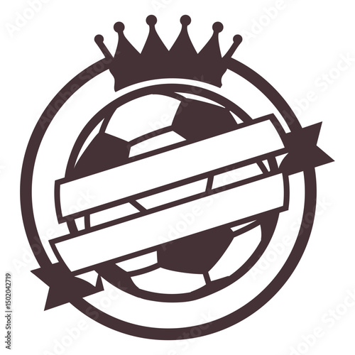 Iconic soccer championship logo