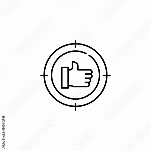 target like icon sign vector
