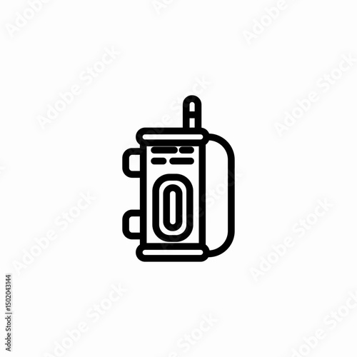 walkie talkie icon sign vector