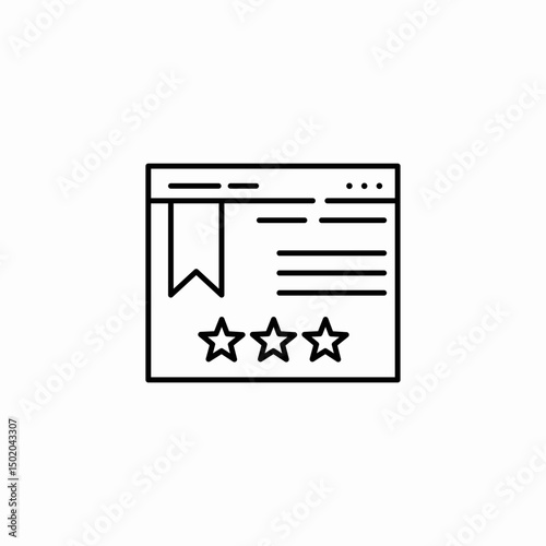 web rating icon sign vector