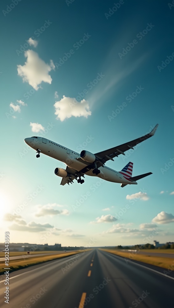 Obraz premium airplane at the airport