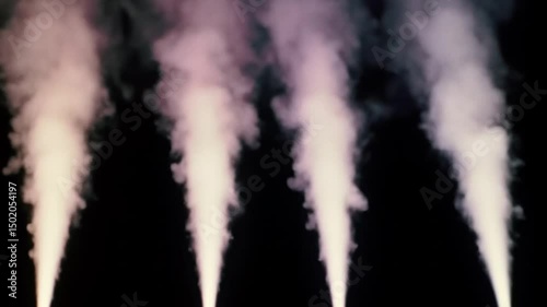 Elegant wisps of smoke, softly illuminated against a dark backdrop, creating a sense of mystery and intrigue