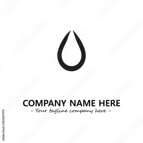 Water drop logo company design vector illustration