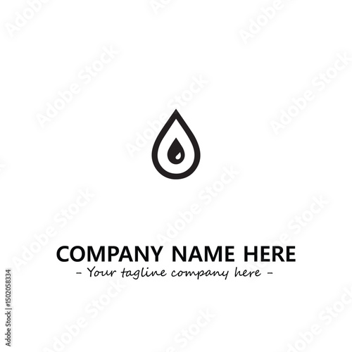 Water drop logo company design vector illustration