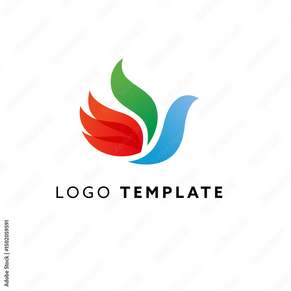 Obraz premium Pigeon logo design. Minimalizm style symbol vector illustration