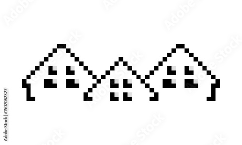 logo home vector pixel art