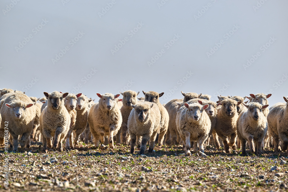 Fototapeta premium flock of sheep