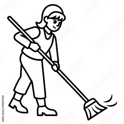 Minimal Sweeper Vector on White
