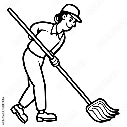 Minimal Sweeper Vector on White